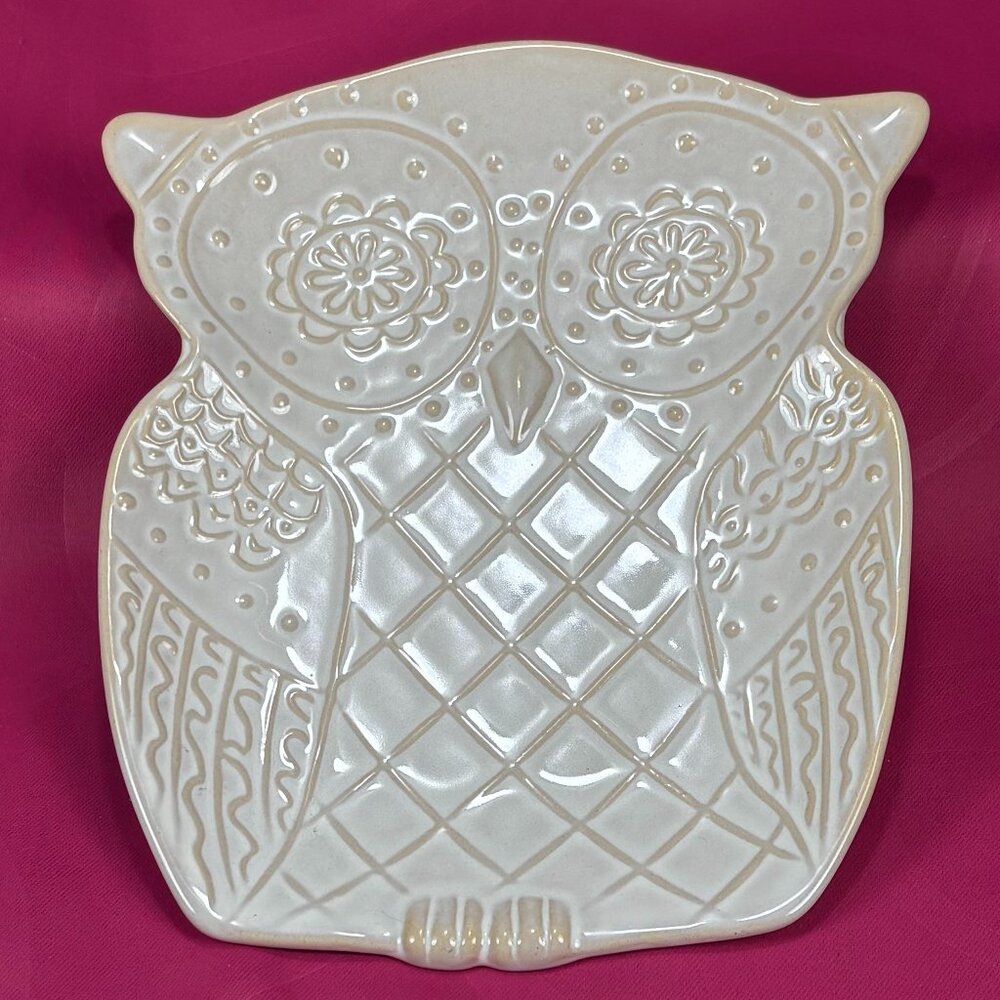 cute Indigo ceramic snack plate